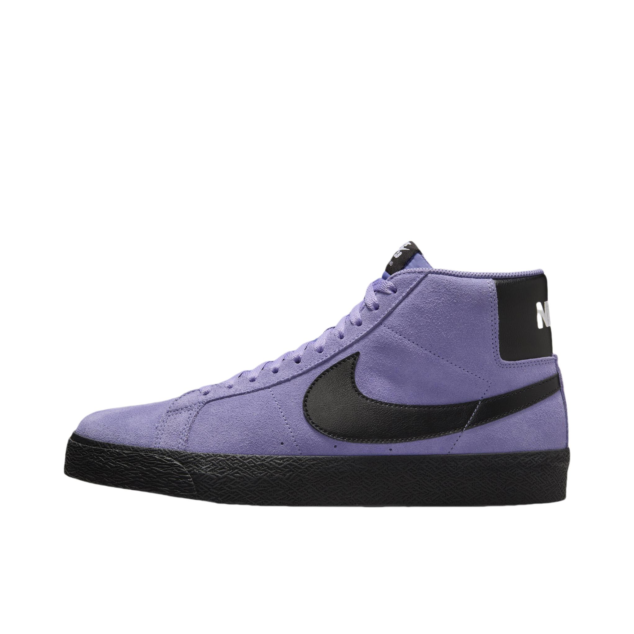 推荐商品：Nike SB Blazer Zoom 滑板鞋 板鞋 拼接时尚复古防滑耐磨透气运动休闲舒适百搭 暗紫色/黑色