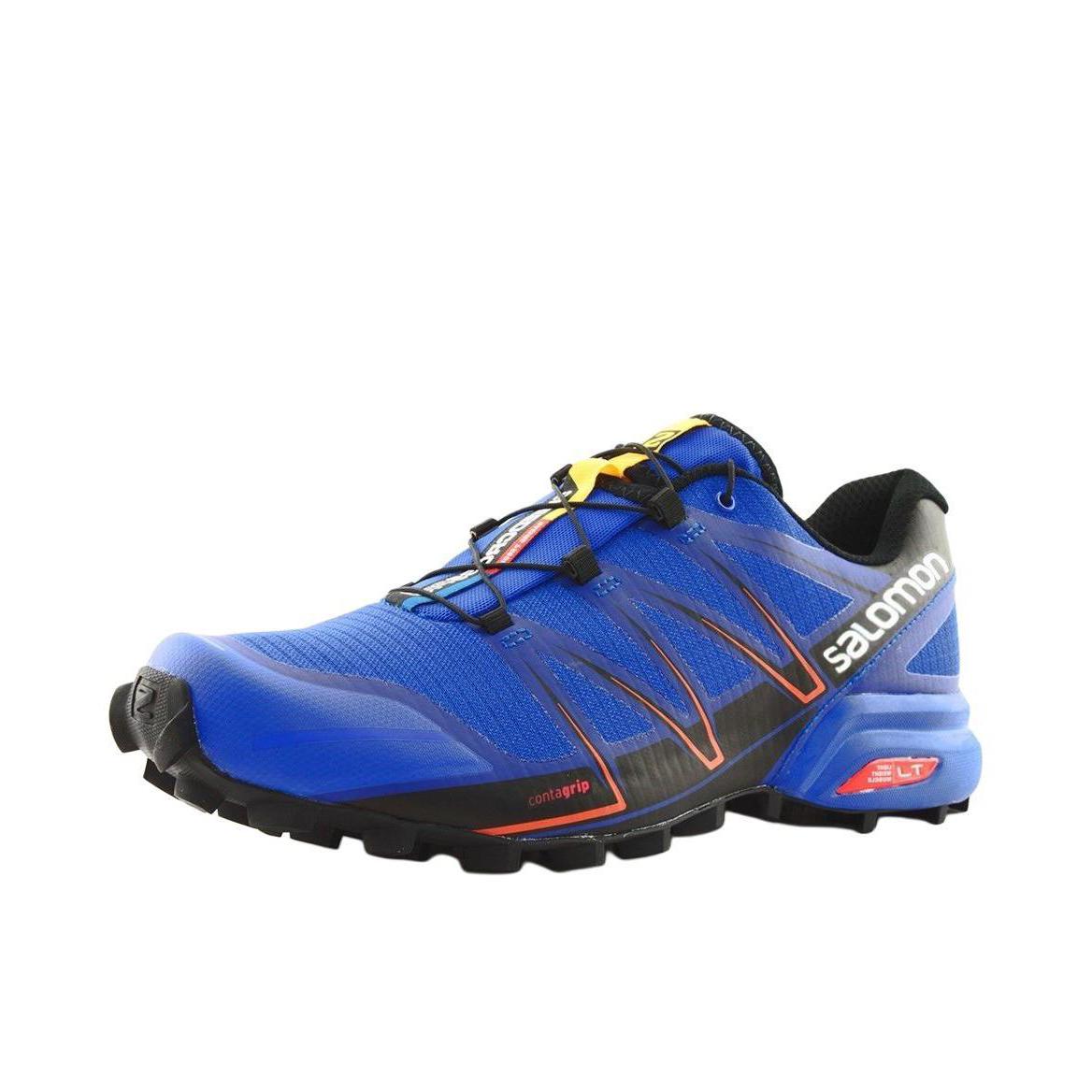 推荐商品：Salomon/萨洛蒙 SPEEDCROSS PRO 防滑耐磨 舒适低帮 越野 抽绳 跑鞋 蓝色/黑色/红色 