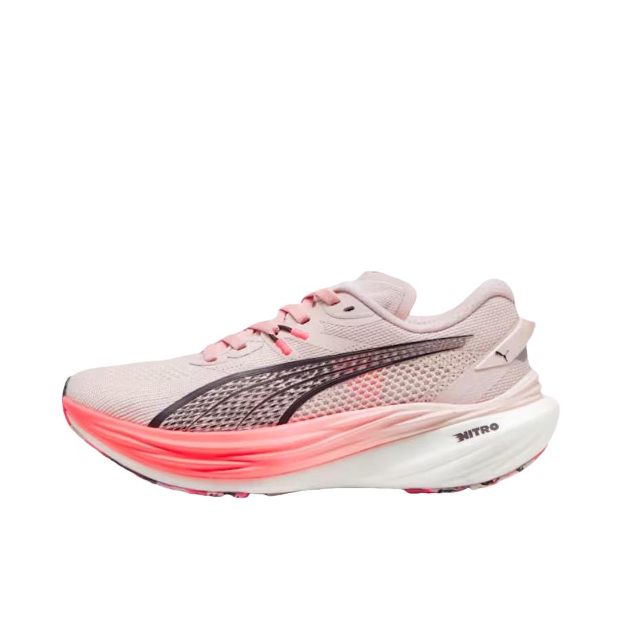 推荐商品：Puma/彪马 Deviate Nitro 3 透气缓震 舒适百搭 碳板 氮气科技 长跑 跑鞋 粉色 