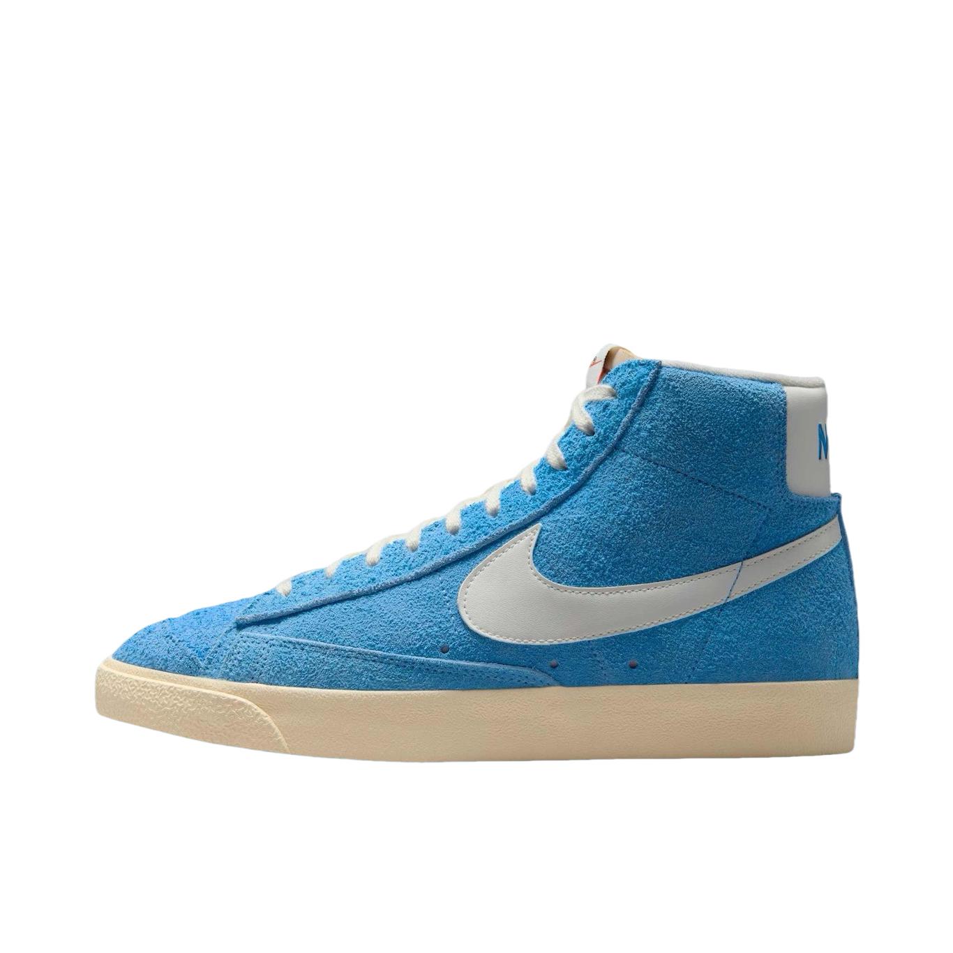 Nike Blazer 板鞋 经典复古防滑舒适百搭 蓝色/白色/米色
