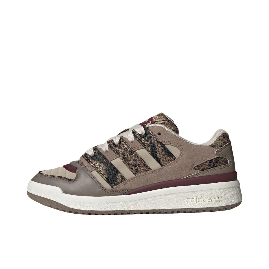 推荐商品：adidas Originals FORUM 2000 板鞋 百搭复古时尚潮流防滑耐磨舒适轻便低帮篮球风支撑 奇迹棕/清澈棕/酱紫