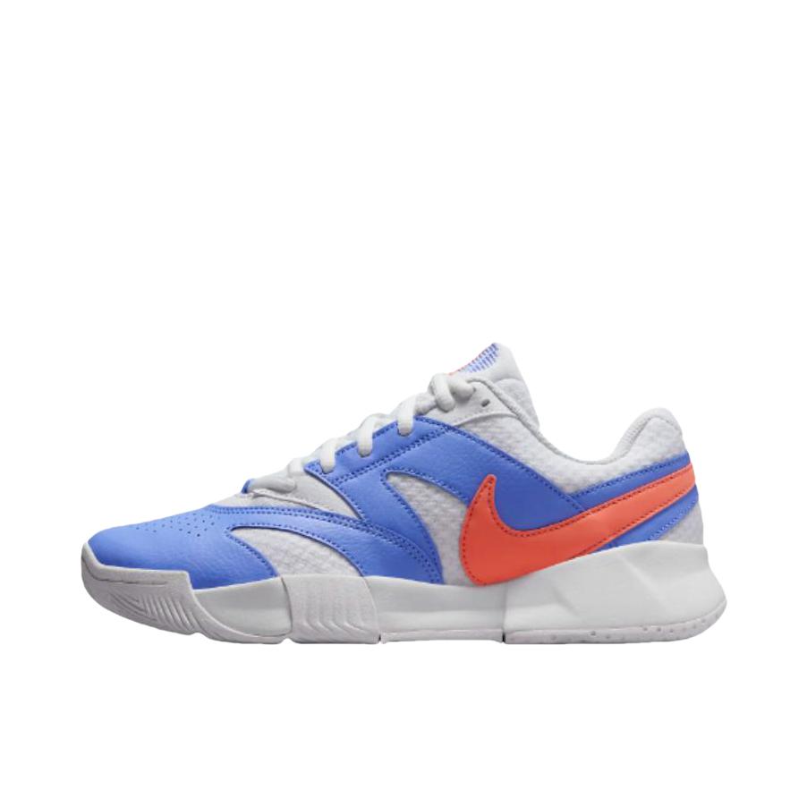 推荐商品：Nike Court Lite 4 耐磨防滑 舒适透气 支撑缓震 抓地 网球鞋 女款/灰色/蓝色