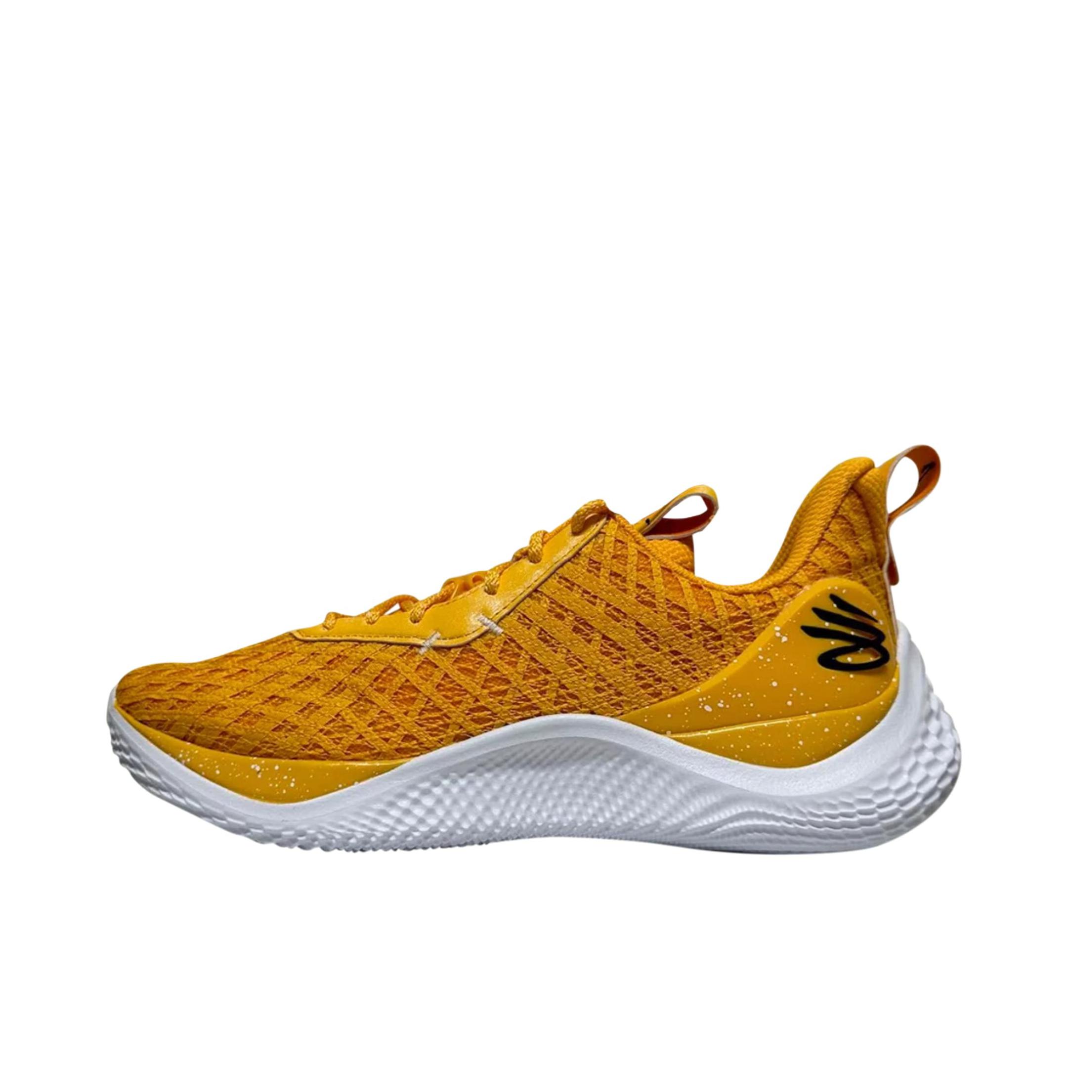 推荐商品：Under Armour/安德玛 Curry 10 实战训练 缓震回弹 防滑耐磨 舒适百搭 篮球鞋 黄色 