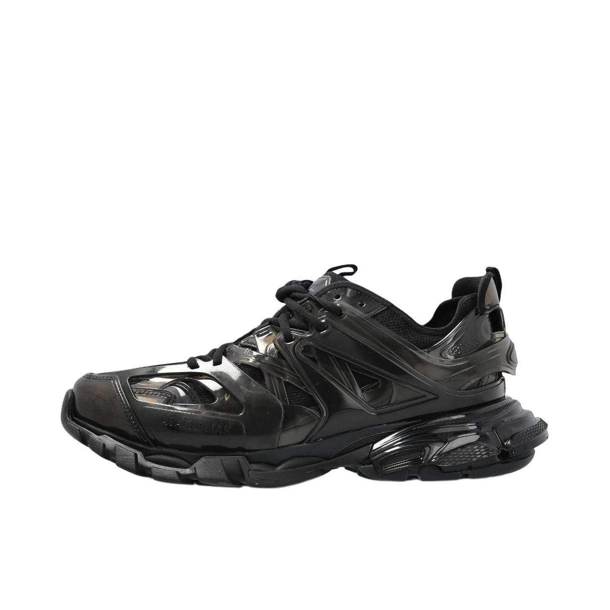 推荐商品：Balenciaga 巴黎世家 Track 1.0系列 轻便 时尚 包裹性 织物 休闲运动鞋 老爹鞋 墨黑色  