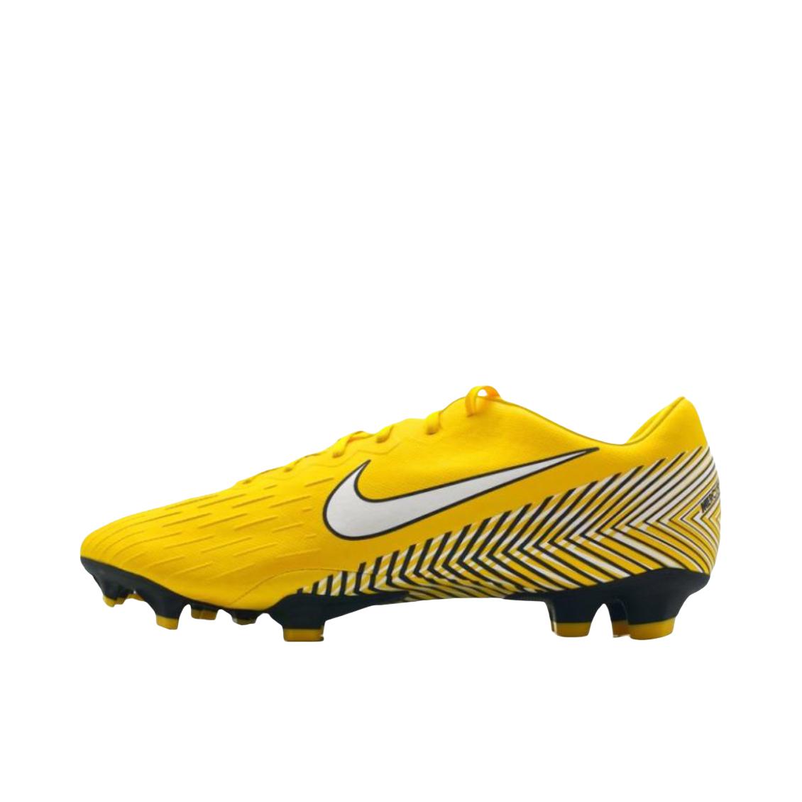 推荐商品：Nike Mercurial Vapor 12 Elite FG 顶级 胶质长钉 天然草地 减震防滑耐磨 足球鞋 黄色  
