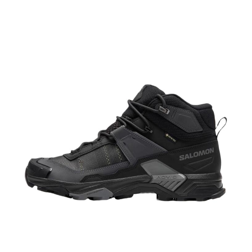 推荐商品：Salomon/萨洛蒙 X ULTRA 5 GTX 徒步鞋 户外防滑耐磨支撑透气舒适百搭潮流 黑色