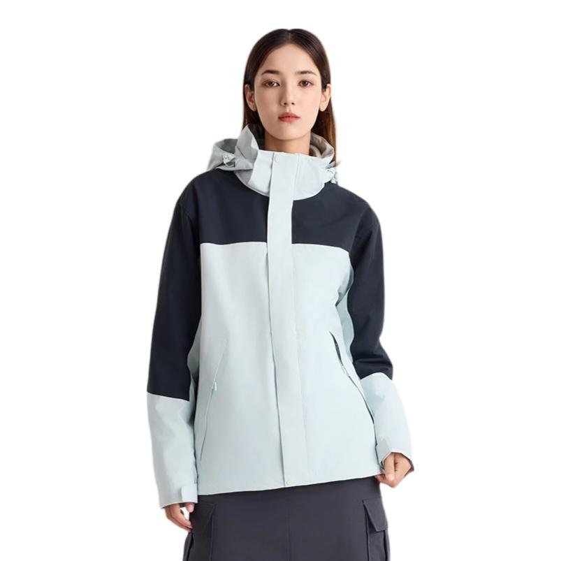 推荐商品：dzrzvd/杜戛地 防风防水三合一加绒冲锋衣 TFG220805220806 女款/320g摇粒绒三合一/砾石灰