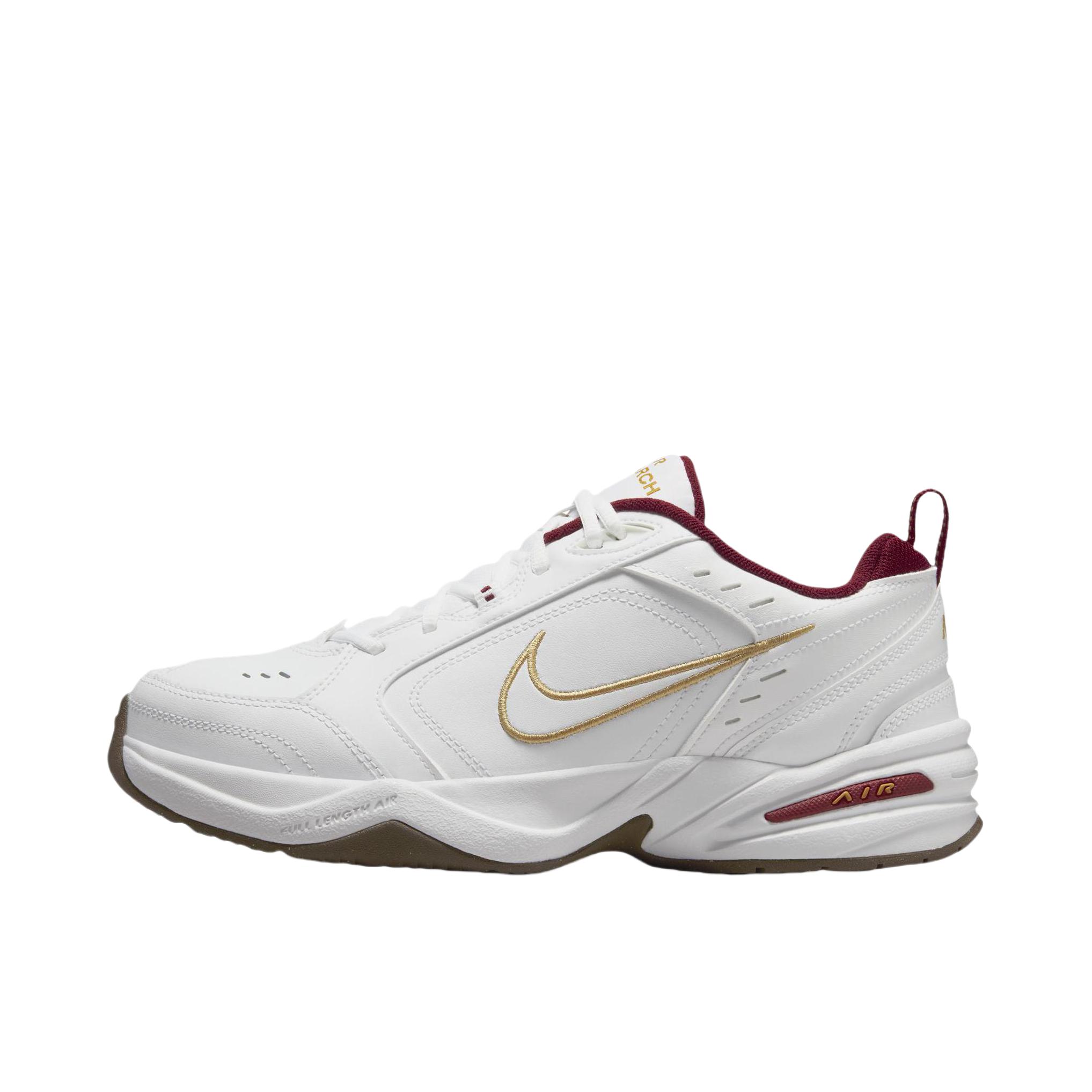Nike Air Monarch IV 缓震透气 夏季 训练鞋 轻便 时尚复古 运动休闲鞋 防水 碳板 老爹鞋 白色/酒红色
