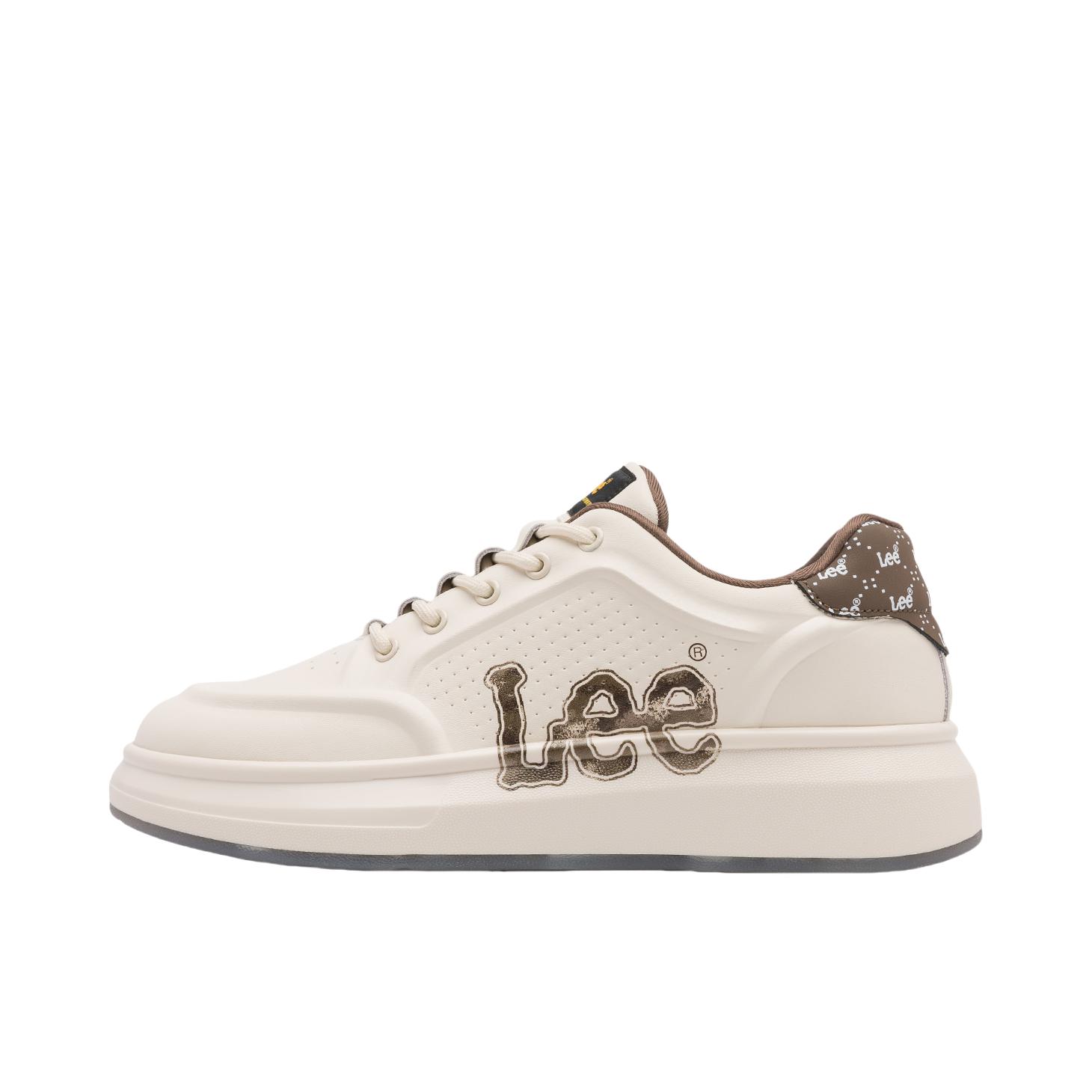推荐商品：Lee 圆头 防滑透气 厚底 潮流百搭 时尚休闲 板鞋 L241UB737 咖啡色