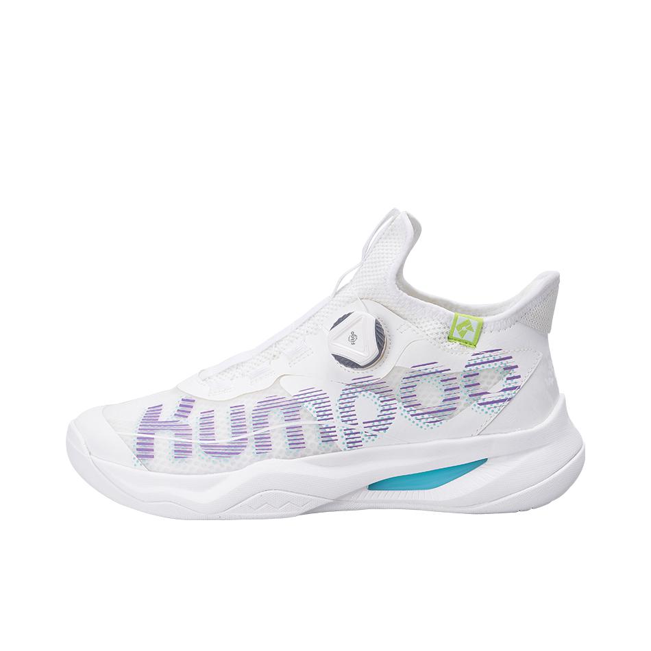 推荐商品：【林一同款】Kumpoo/薰风 厚羿PRO 羽毛球鞋 防滑耐磨减震抗扭平衡支撑轻便透气低帮 白色