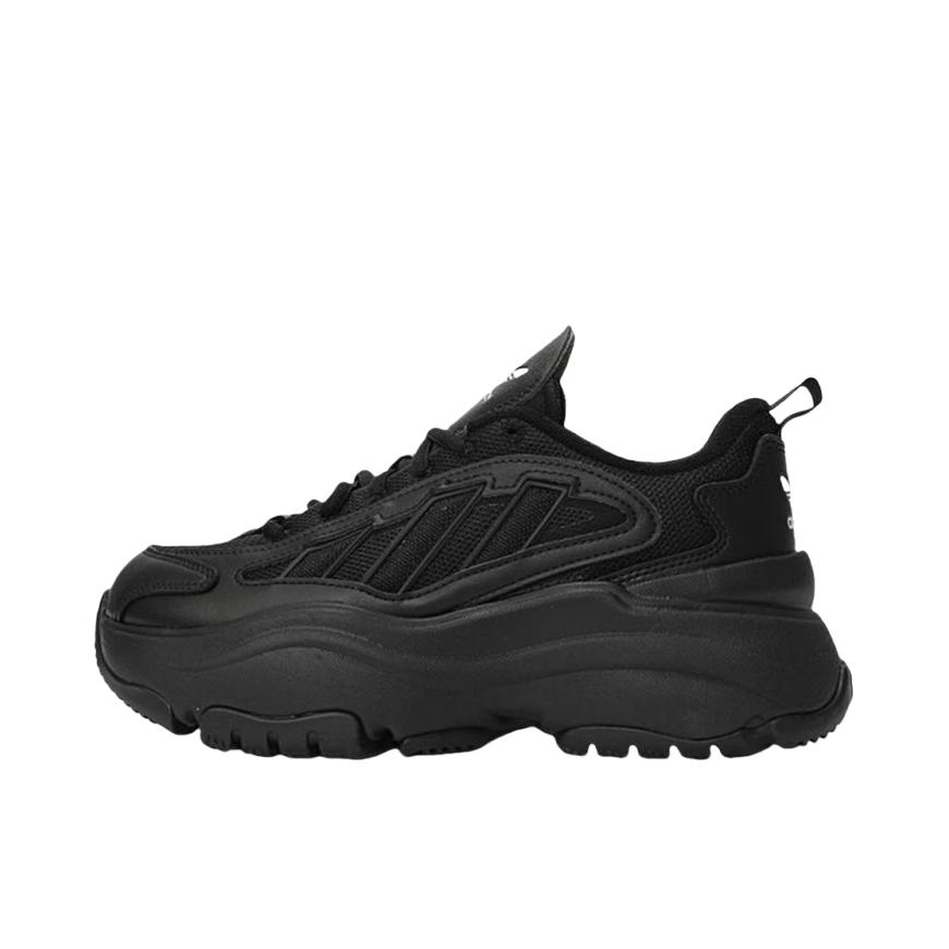 推荐商品：adidas Originals  Ozgaia  防滑耐磨 减震 网面透气 厚底  增高鞋 老爹鞋 女款/黑色