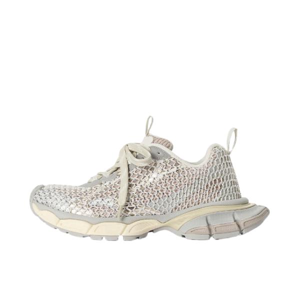 推荐商品：Balenciaga 巴黎世家 FISHNET 系带 运动休闲鞋 女款/蛋壳黄