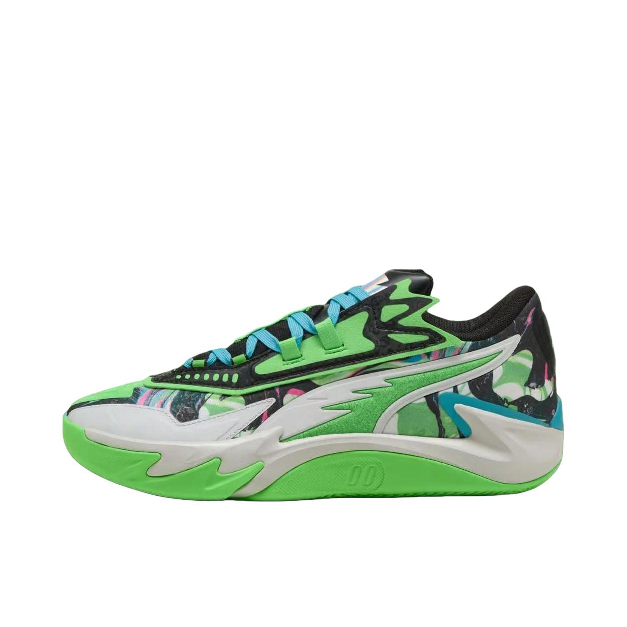 推荐商品：Puma/彪马 Scoot Zeros II 斯库特 防滑 耐磨 低帮 篮球鞋 NBA 2K联名/白色/绿色/蓝色