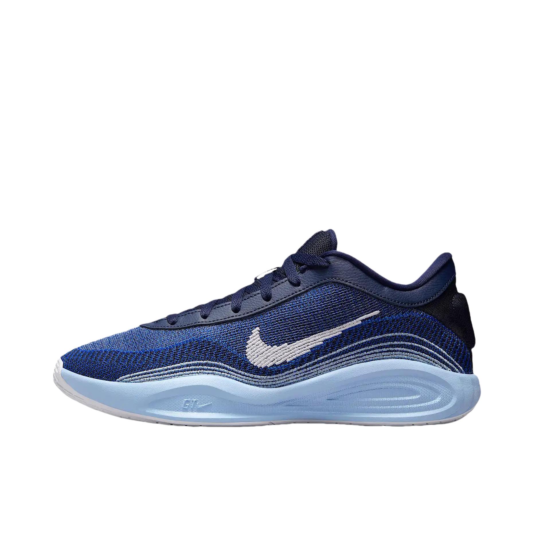 推荐商品：Nike G.T. Hustle Academy 运动休闲鞋 实战训练防滑耐磨舒适缓震飞织潮流百搭简约耐用 蓝色
