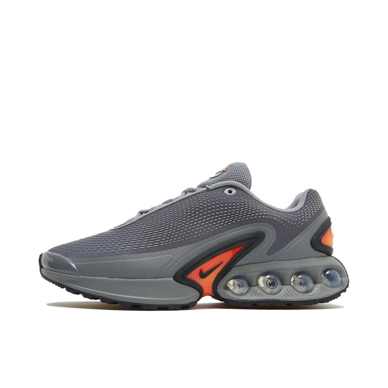 推荐商品：Nike Air Max Dn 运动休闲鞋 柔软防滑耐磨缓震回弹支撑网布透气低帮平跟贴合 灰色/橙色
