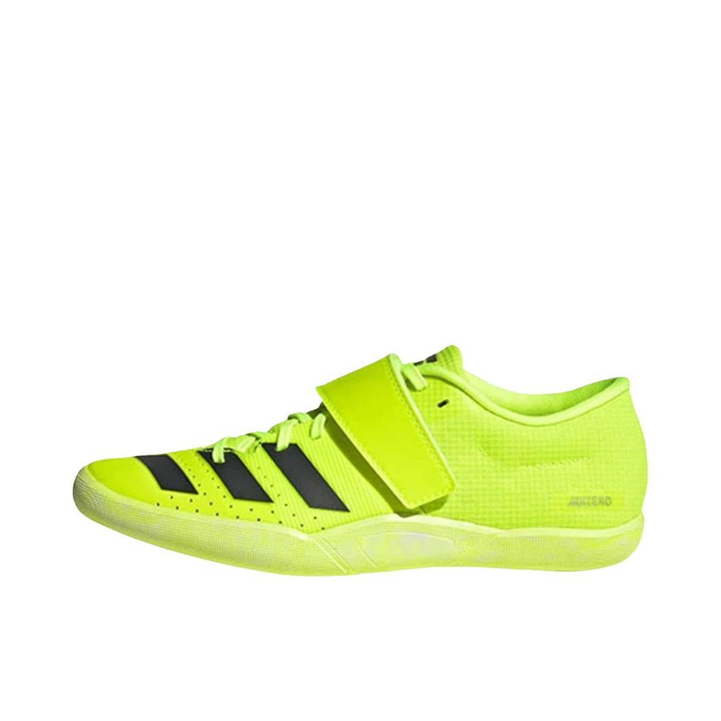 推荐商品：adidas Adizero Throws 跑鞋 防滑耐磨田径低帮 荧光黄