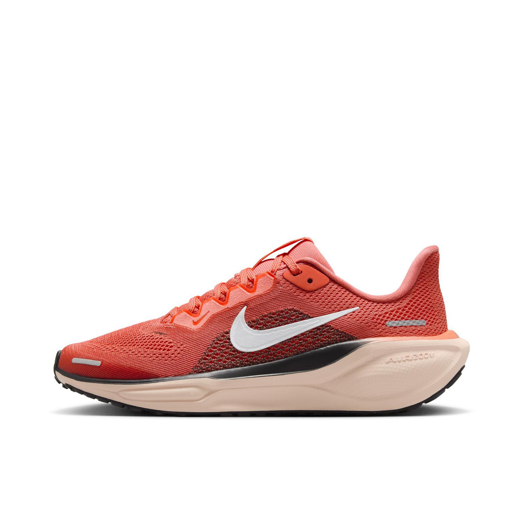 推荐商品：Nike Air Zoom Pegasus 41 飞马 跑鞋 ReactX泡绵缓震透气轻便回弹训练防滑马拉松短跑支撑贴合耐用 大童/米色/橙色