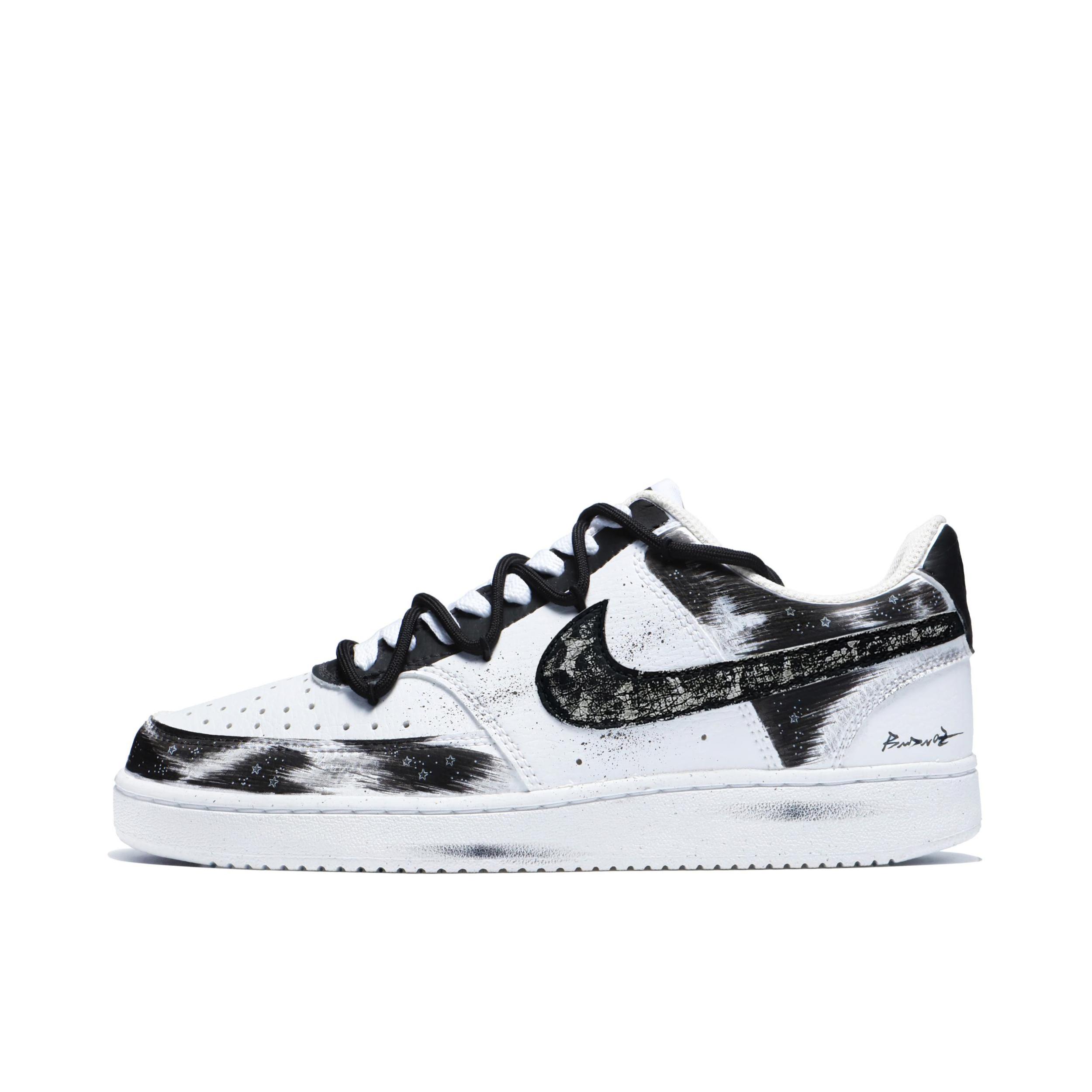 推荐商品：【定制球鞋】 Nike Court Vision 1 板鞋 防水美式简约防滑减震复古  幽影骑士3.0 
