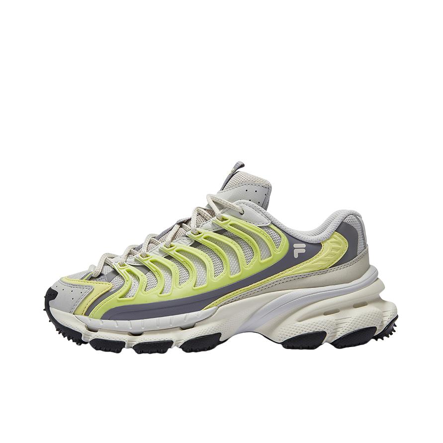 推荐商品：FILA/斐乐 BRACKET 机能 防滑耐磨 百搭时尚 增高鞋 运动休闲鞋 女款/灰色/绿色