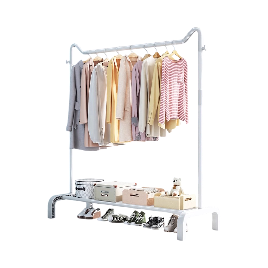 推荐商品：百佳惠 不锈钢 多功能单杆款 落地晾衣架