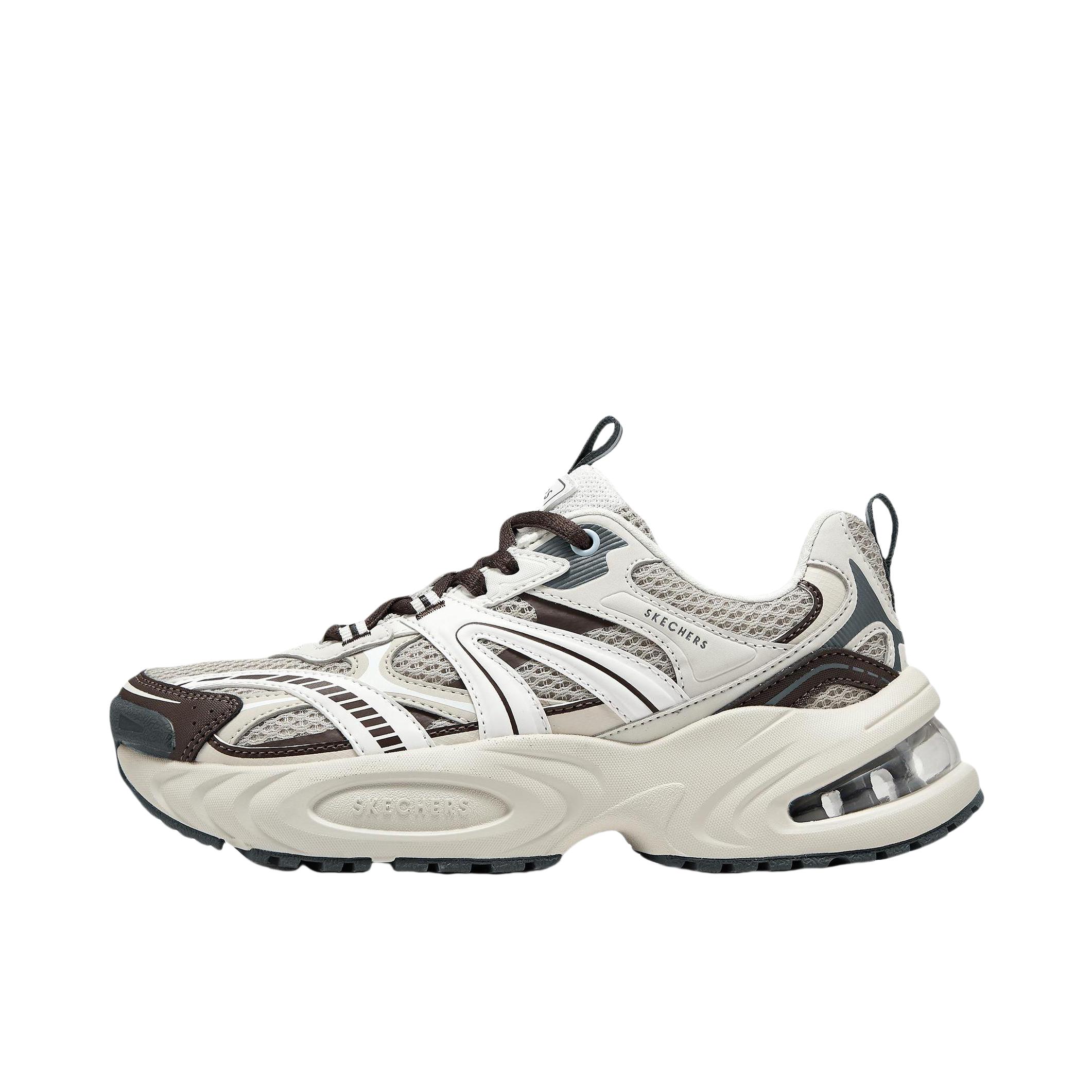 推荐商品：Skechers/斯凯奇 Lifestyle 漫月鞋二代 老爹鞋 缓震气垫增高防滑耐磨舒适回弹百搭 女款/自然色/棕色