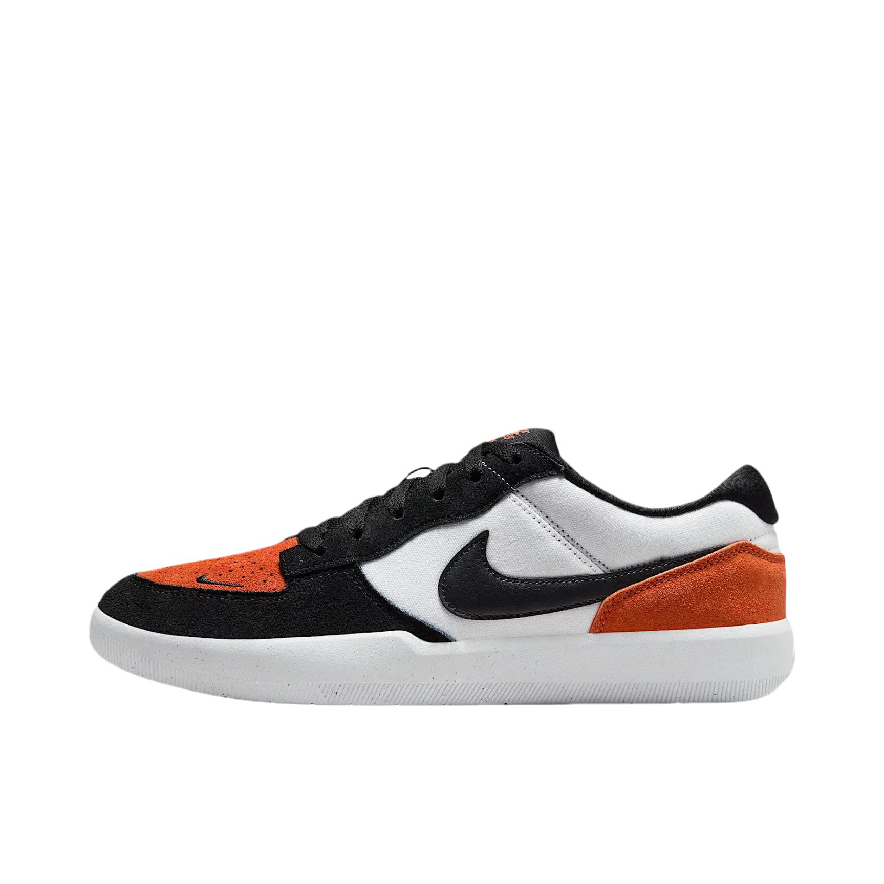 推荐商品：Nike SB Force 58 滑板鞋 板鞋 街头胶底防滑耐磨舒适透气百搭复古 白色/太空粘土黄/白色/黑色