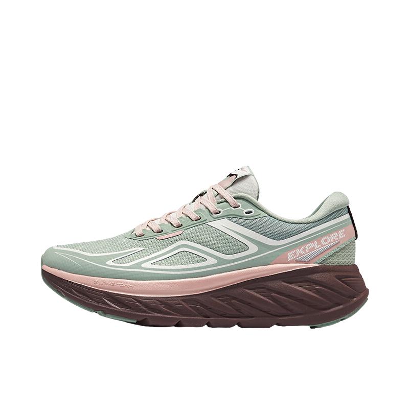 推荐商品：鸿星尔克 驰野 缓震软底 防滑耐磨 轻便回弹 网面 低帮 时尚 跑鞋越野 女款/翠涛色/微晶白