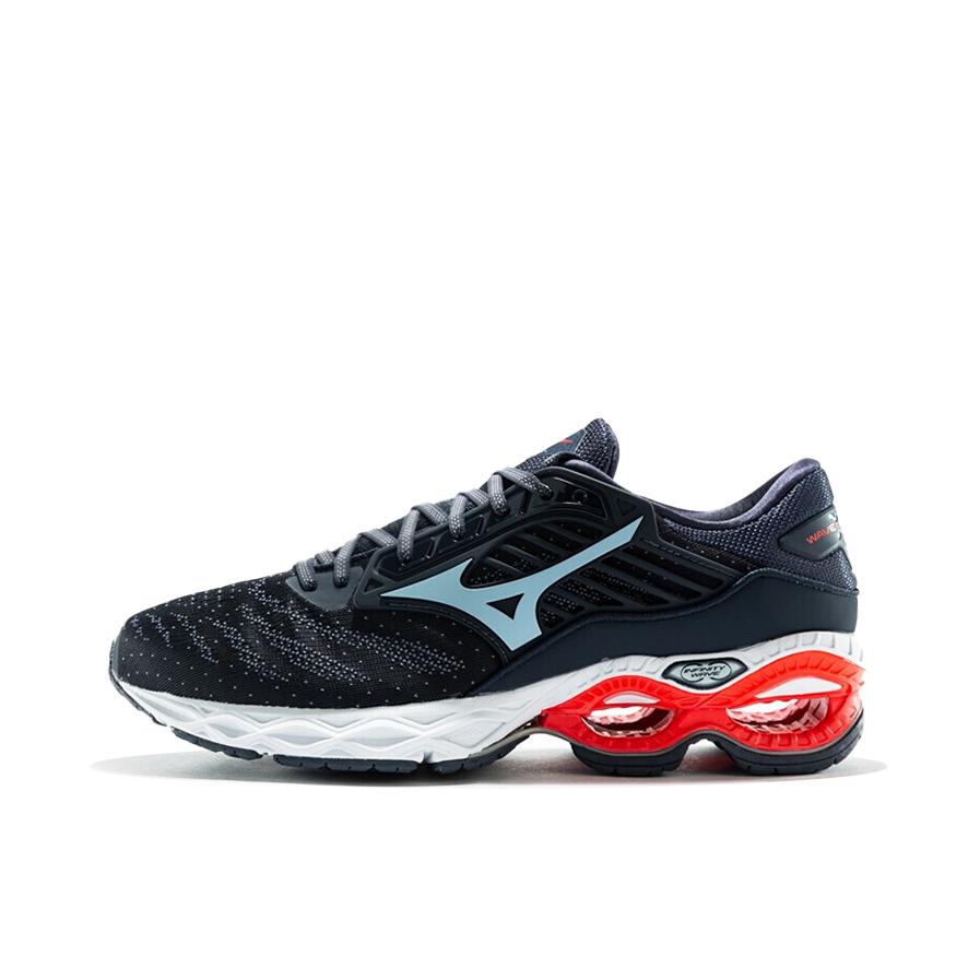 推荐商品：Mizuno/美津浓 Wave Creation 22 舒适减震 防滑耐磨 轻便 网布透气 百搭 织物 合成革 防水 马拉松 跑鞋 灰色/红色/白色