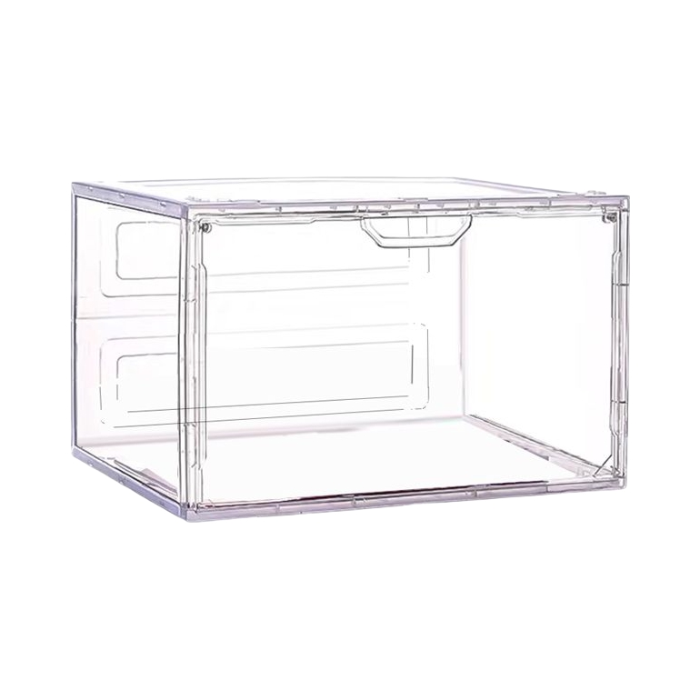 推荐商品：EUPIN/易优品 磁吸侧开 三面高透明鞋盒收纳盒