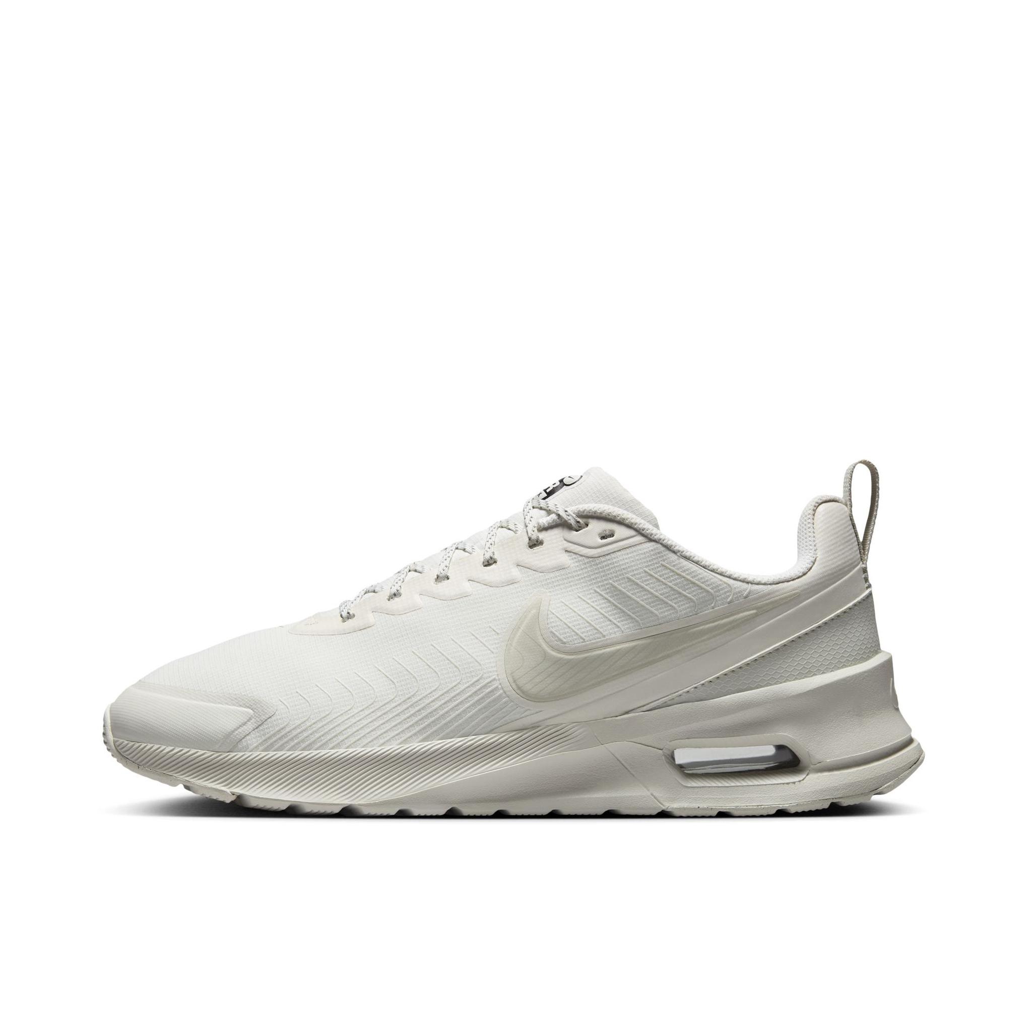 推荐商品：Nike Air Max Nuaxis 跑鞋 网面透气防滑耐磨舒适轻便系带缓震回弹百搭支撑抓地 白色