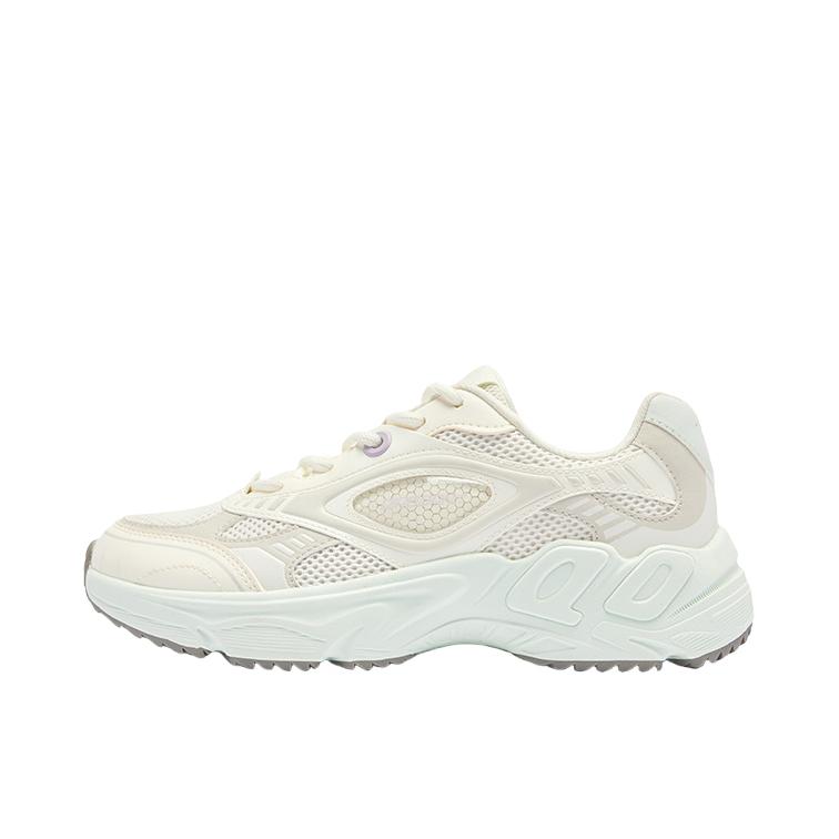推荐商品：乔丹体育 透气 跑步 减震 轻便 老爹鞋 QDL042251425 女款/象牙色/月牙色