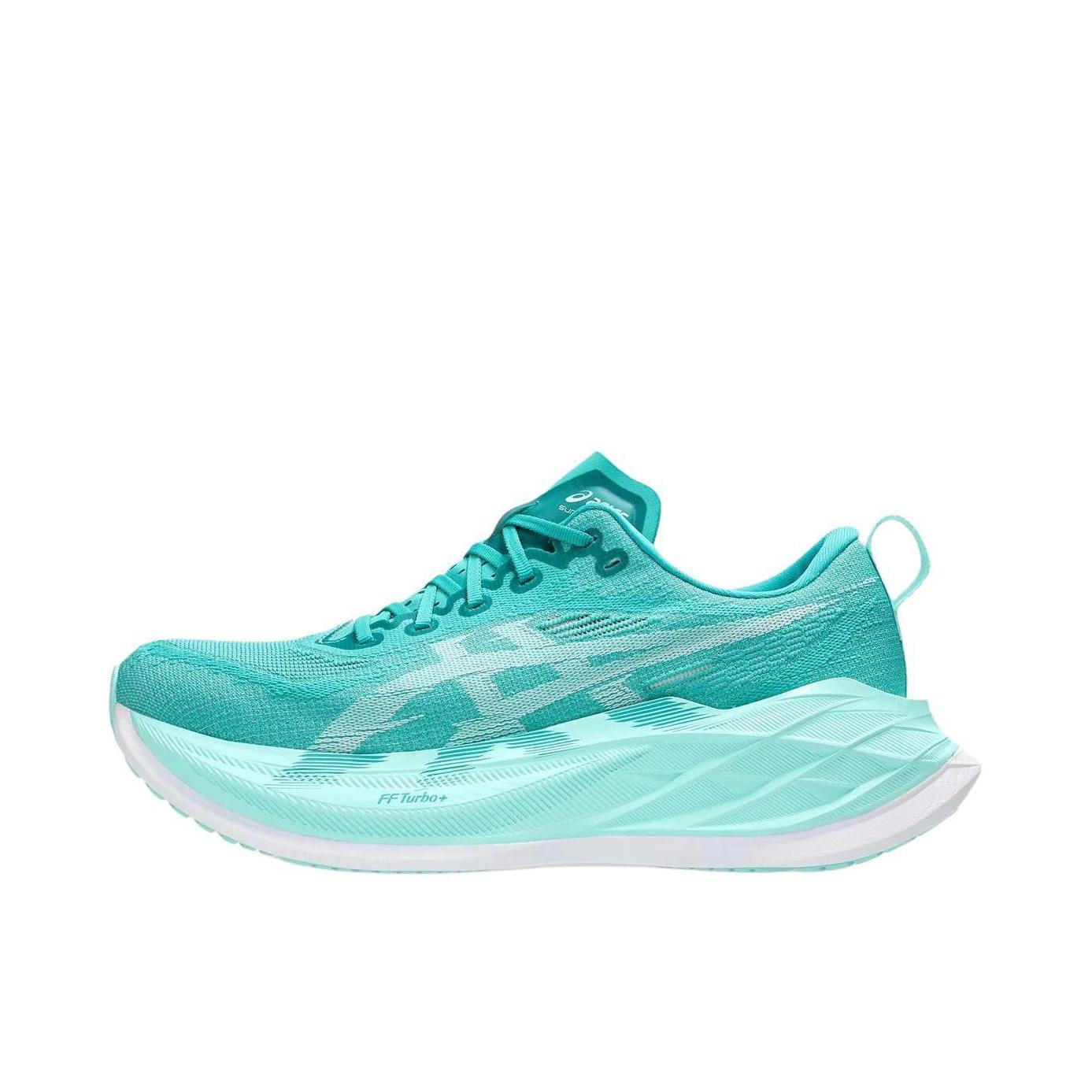 推荐商品：Asics/亚瑟士 Superblast 2 跑鞋 训练缓震回弹防滑耐磨舒适轻便透气轻量速度提升马拉松夜跑 青色