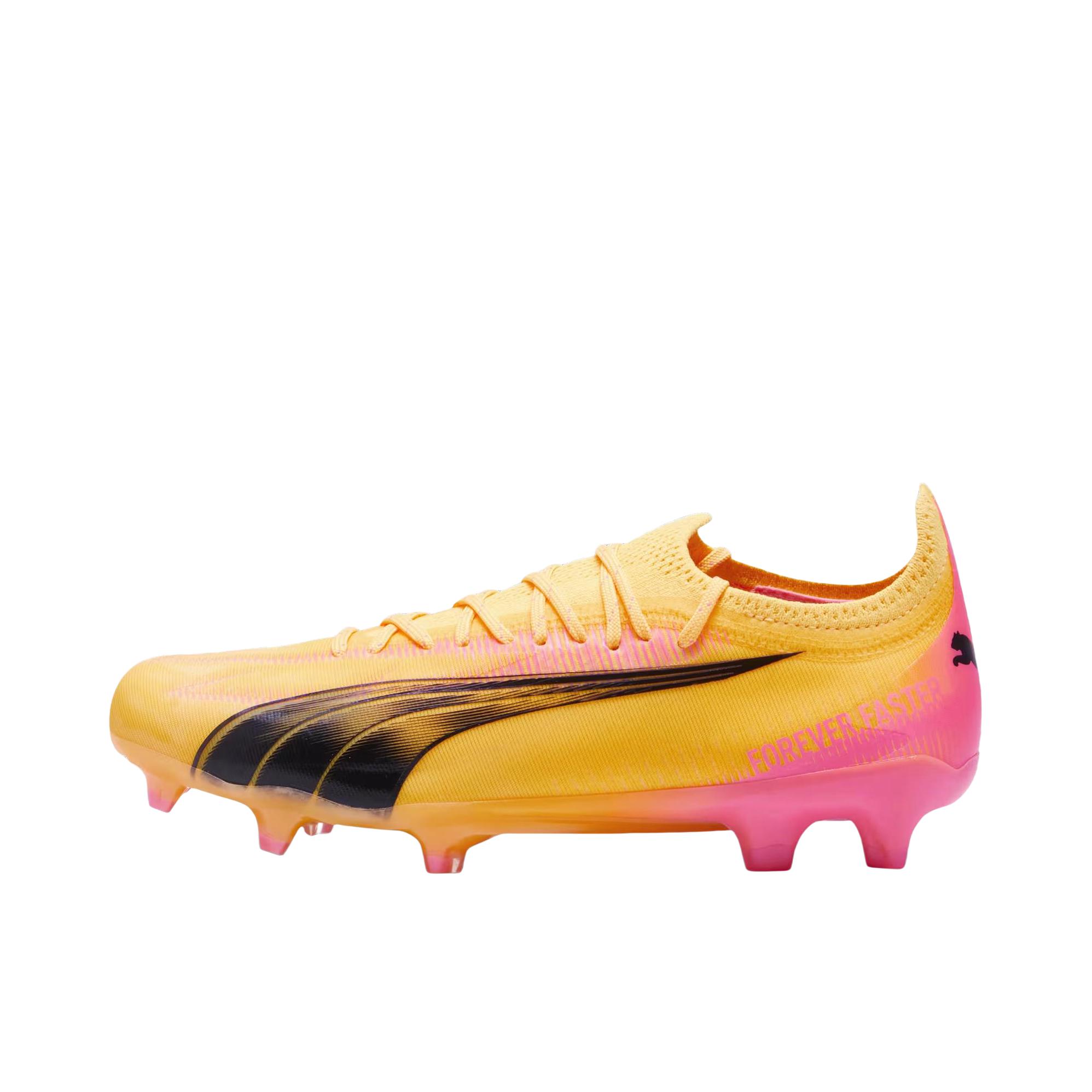 推荐商品：Puma Ultra Ultimate FG/AG 防滑耐磨 舒适减震 轻便透气 圆头 胶质 足球鞋 黄色/黑色