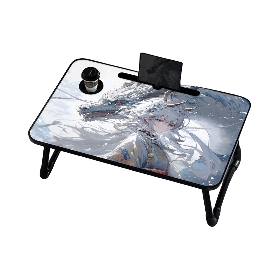 推荐商品：知本主义 二次元动漫系列 卡槽杯托款 可折叠 卧室宿舍床上电脑桌