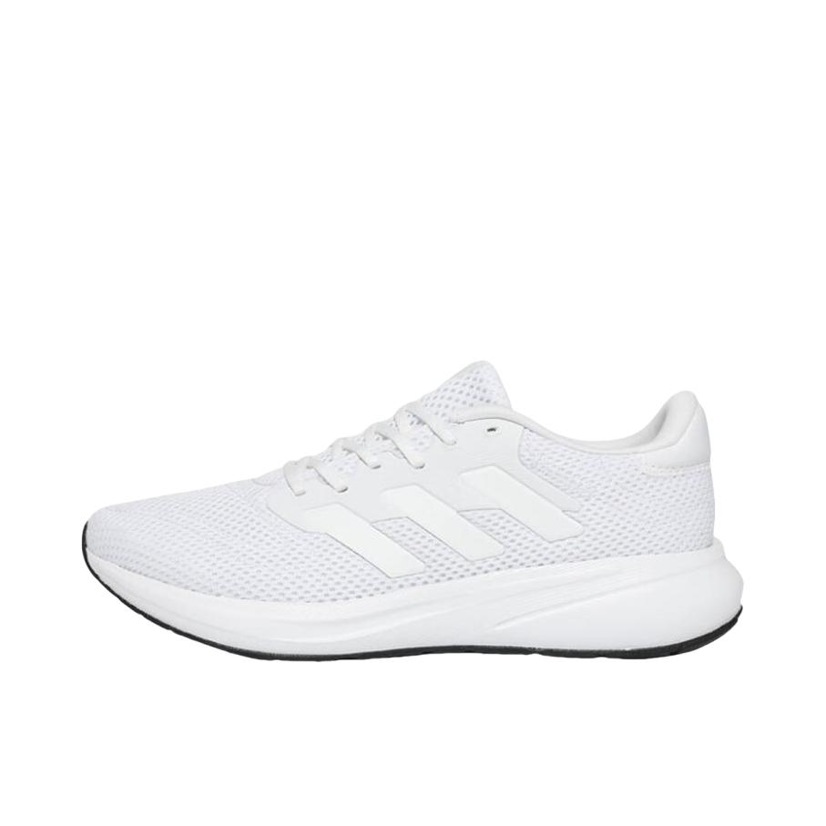 推荐商品：adidas Response Runner U 跑鞋 防滑耐磨网面透气织物 纯白色