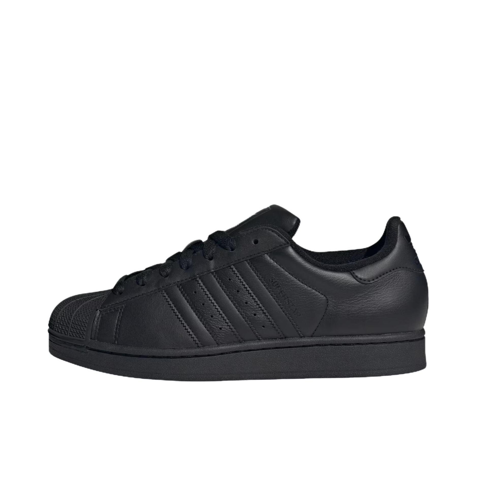 推荐商品：【宋雨琦同款】 adidas Originals Superstar 板鞋 轻便贝壳头薄底舒适百搭耐磨复古 鞋面孔/全黑色 