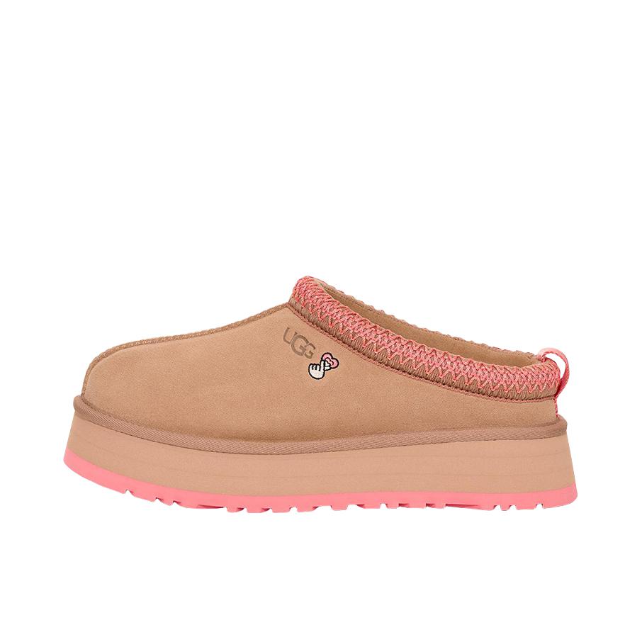 推荐商品：UGG 简约 包头 厚底 中跟 拖鞋 1172130 女款/粉色