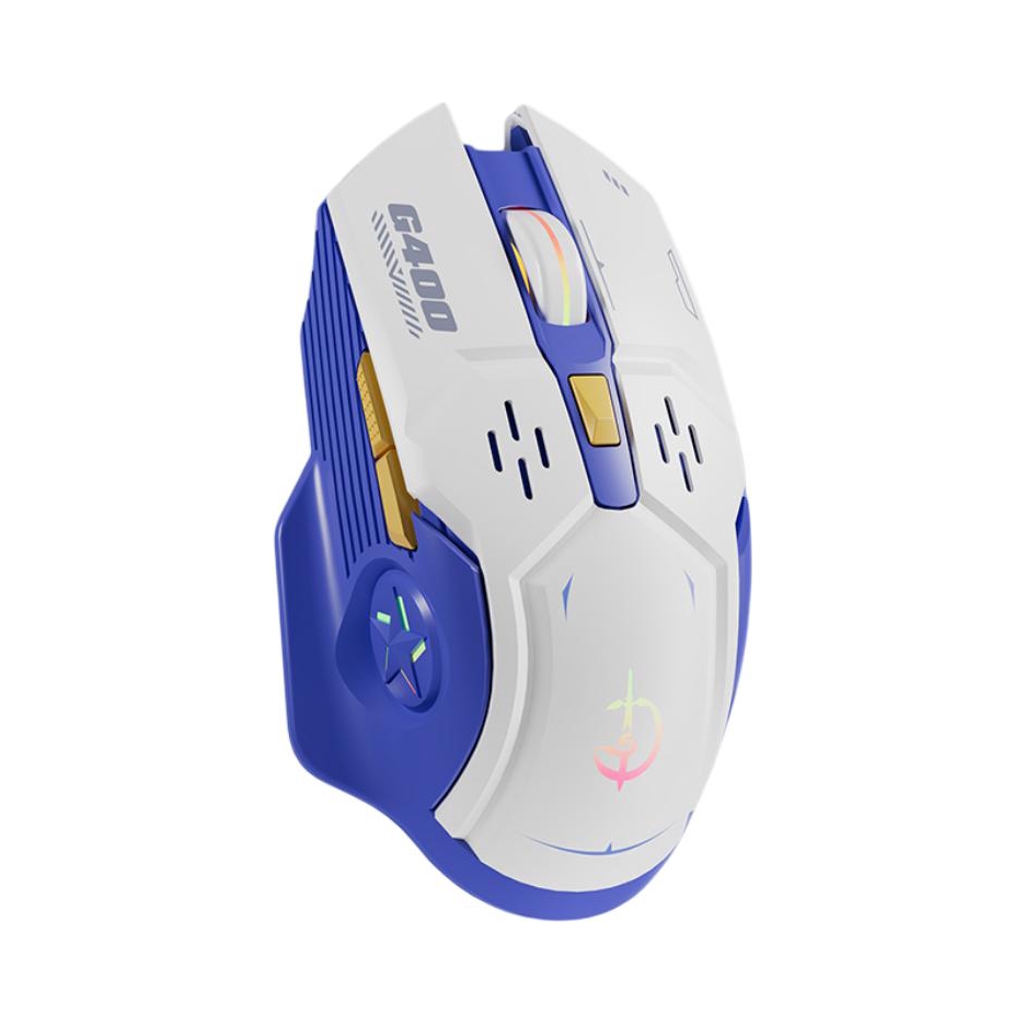 推荐商品：剑圣一族 G400机甲 无线鼠标 对称手型 静音无声 办公 电竞游戏