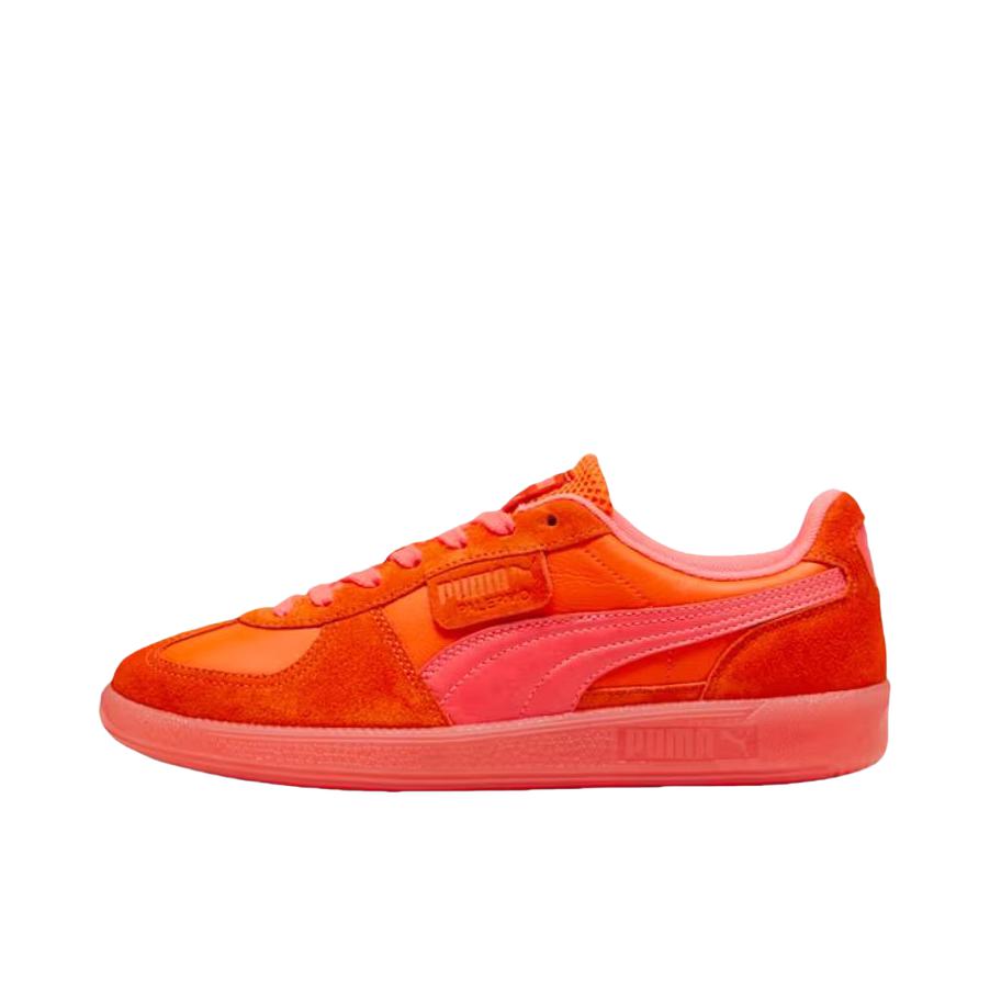 推荐商品：【朴彩英同款】 Puma/彪马 Palermo T头鞋 德训鞋 薄底鞋 板鞋 牛皮防滑耐磨舒适减震时尚复古 橙色