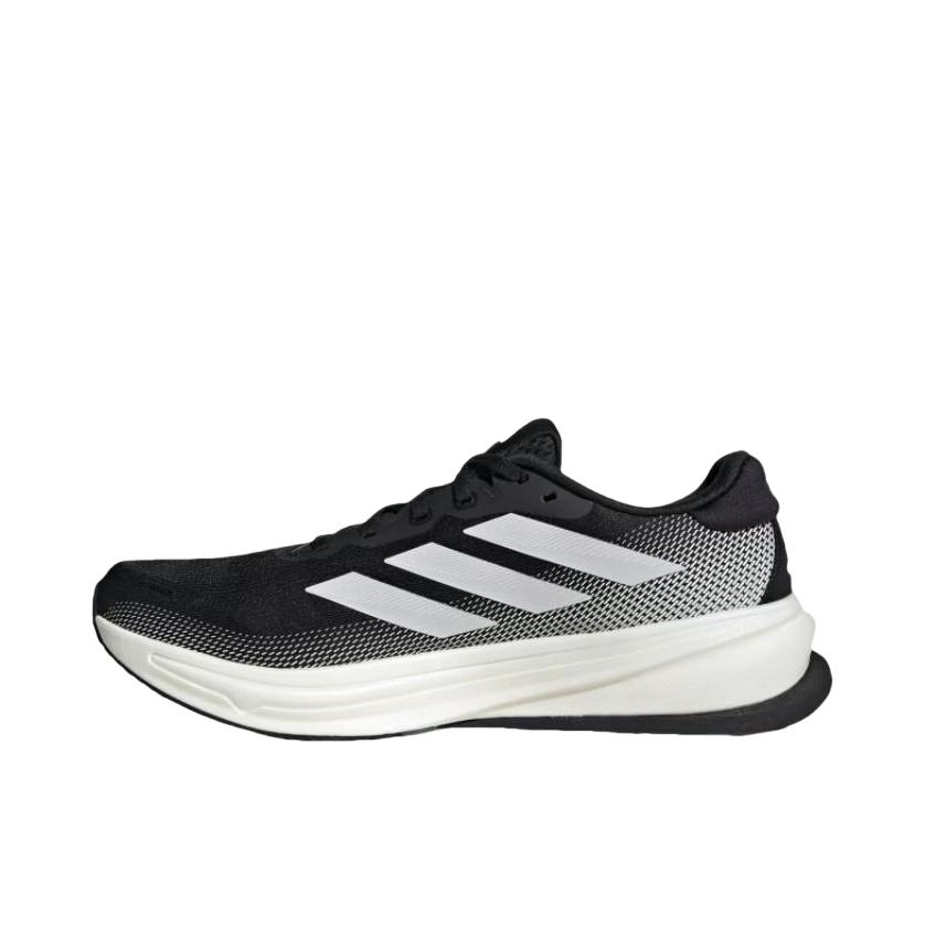 推荐商品：adidas SUPERNOVA Rise 2 跑鞋 缓震回弹稳定透气防滑耐磨防水支撑轻便贴合柔弹 宽版/黑色 