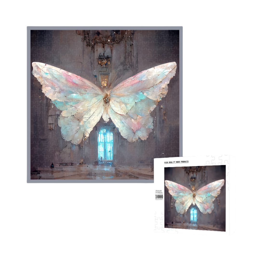 推荐商品：迪爱歪 蝴蝶之梦 慢拼木质 拼图