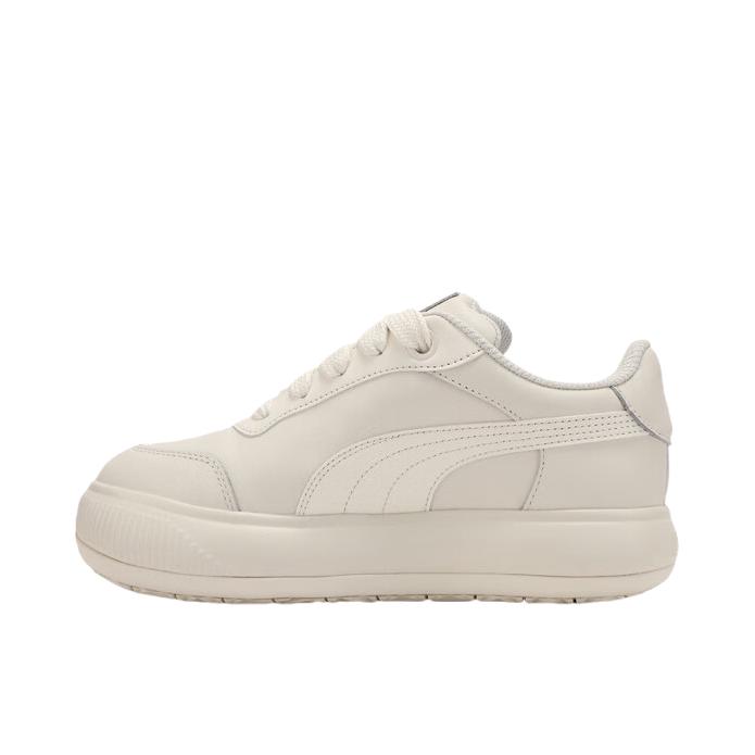 推荐商品：Puma/彪马 Mayu Hybrid LEA 板鞋 防滑耐磨舒适百搭复古增高 女款/白色/雪白色