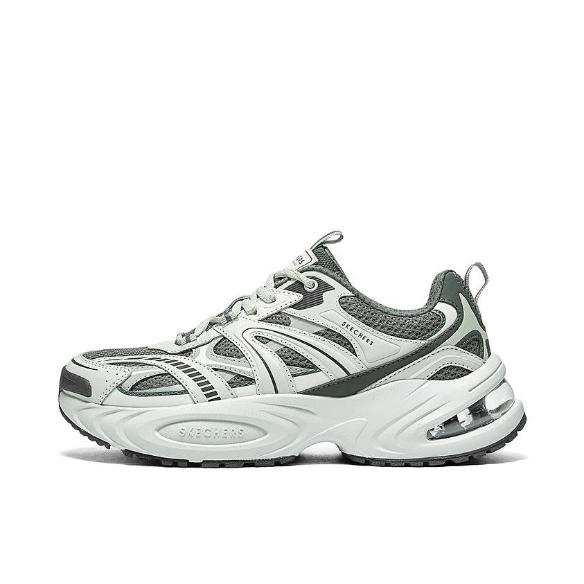 推荐商品：【成毅同款】Skechers/斯凯奇 Lifestyle 漫月鞋二代 老爹鞋 缓震气垫增高防滑耐磨舒适回弹百搭 男款/灰色