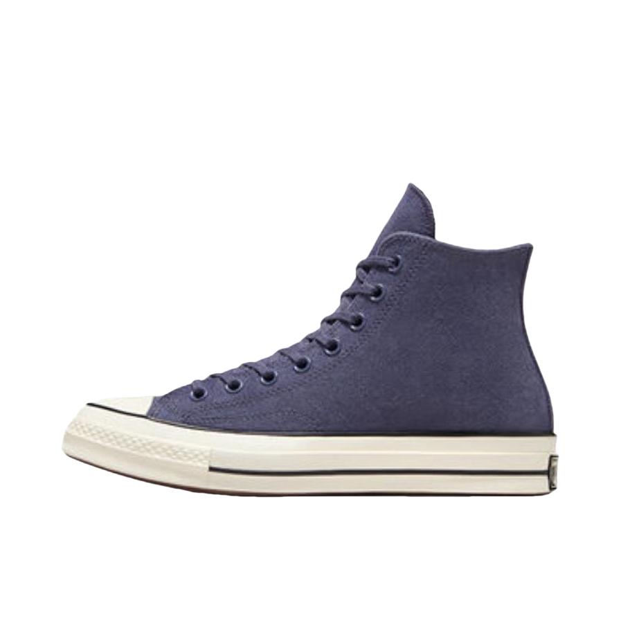 推荐商品：Converse/匡威 Chuck 70 帆布鞋 防滑耐磨薄底轻便透气舒适百搭复古时尚贴合圆头流光风 高帮/紫色
