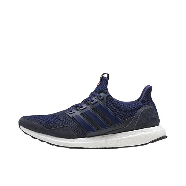 推荐商品：adidas Ultraboost 跑鞋 透气防滑耐磨缓震轻便休闲运动支撑织物减震防水抗扭转圆头 NIght Navy kinfolk联名/海军蓝