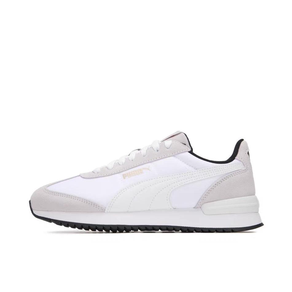 推荐商品：Puma/彪马 R78 Wind Nylon 德训鞋 T头鞋 运动休闲鞋 复古轻便缓震情侣拼接薄底抓地 纯白色/灰色
