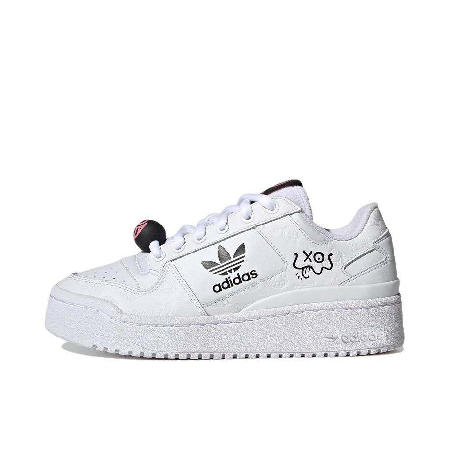 推荐商品：adidas Originals Forum 板鞋 轻便复古防滑时尚魔术贴篮球风薄底包裹性 André Saraiva联名/白色