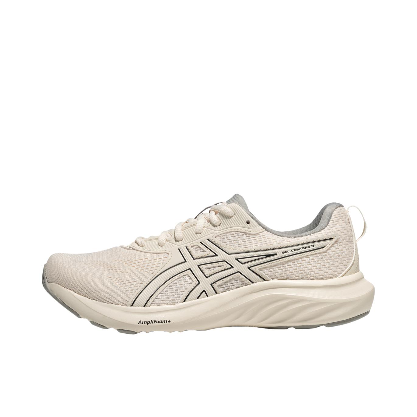 推荐商品：Asics/亚瑟士 Gel-Contend 9 跑鞋 网面透气舒适缓震轻便缓冲轻量回弹支撑系带百搭圆头贴合 棕色