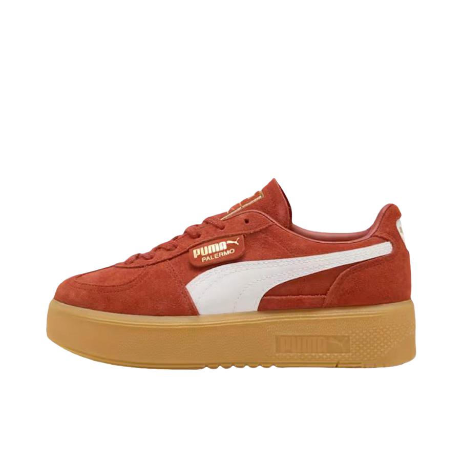 推荐商品：Puma/彪马 Palermo Elevata Goddess 运动休闲鞋 复古增高低帮 女款/红色  