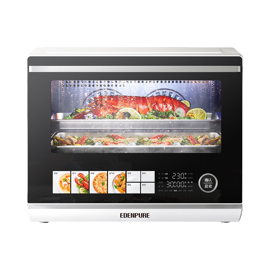 推荐商品：EDENPURE/宜盾普 32L 微蒸烤一体 微波炉 烧烤功能 节能省电 EDC-X3